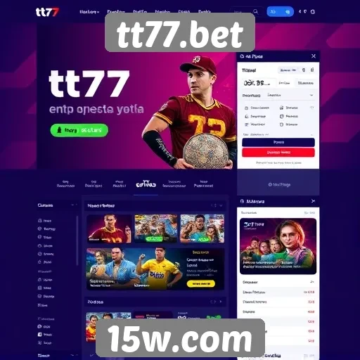 Interface do usuário e design do site tt77.bet